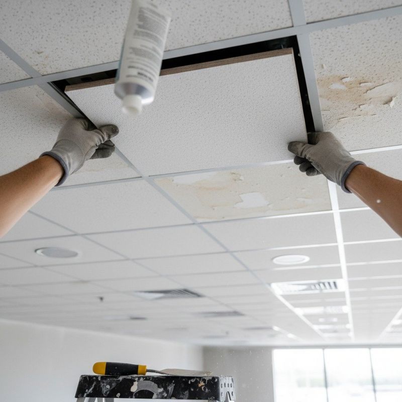 Acoustic Ceiling Repair detail