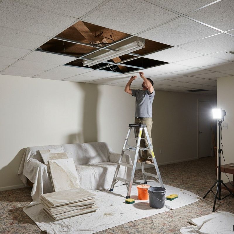 Acoustic Ceiling Repair detail
