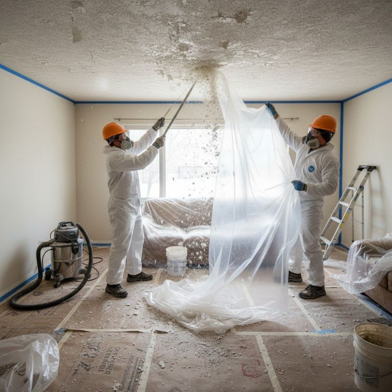 Knockdown Ceiling Removal in Olathe, KS