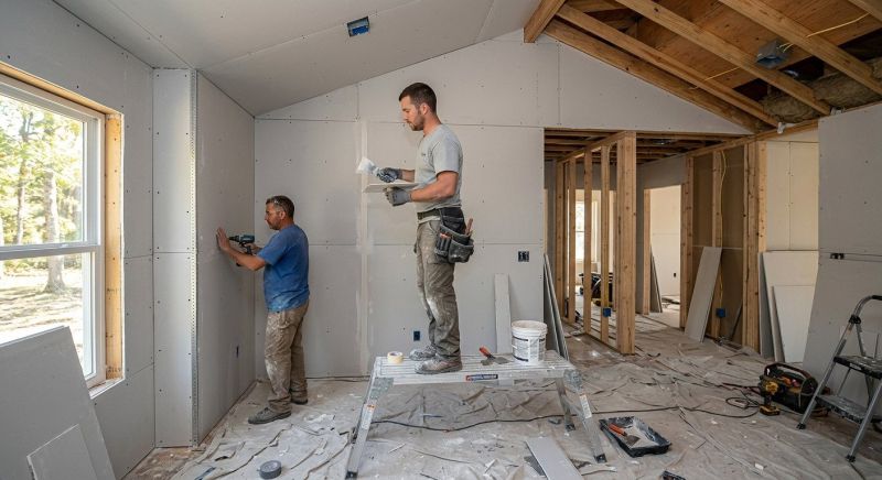 Bedroom Drywall Installation in Overland Park, KS